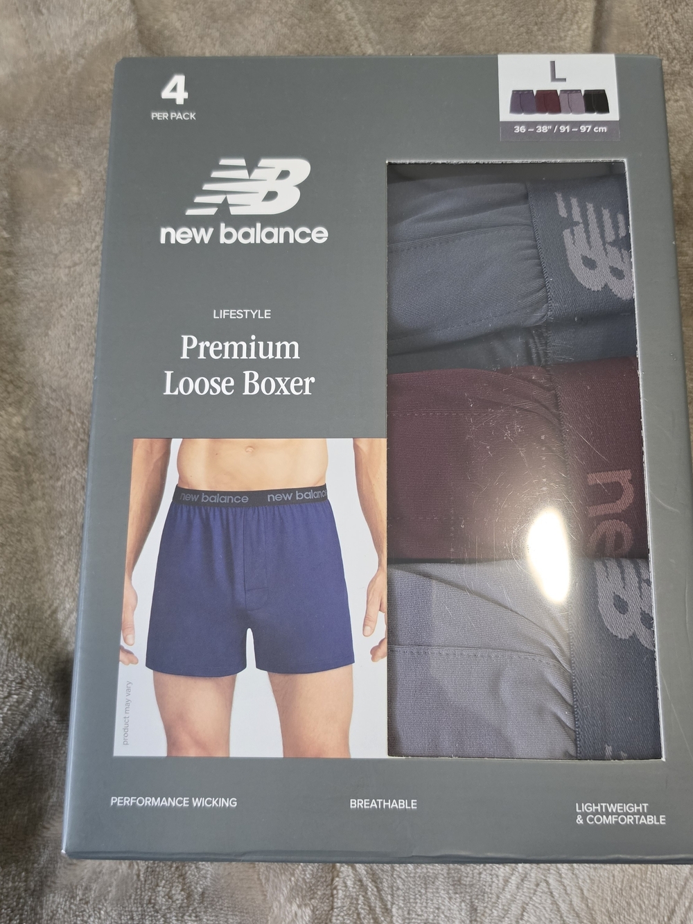 New Balance Men's 3-Pack Loose Boxers - NWT
